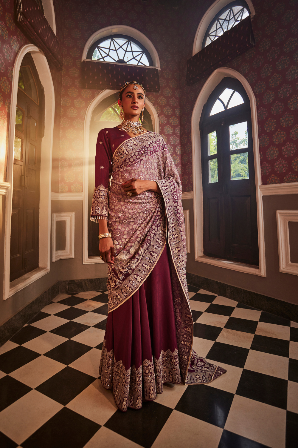 Tye Up Saree With Blousette