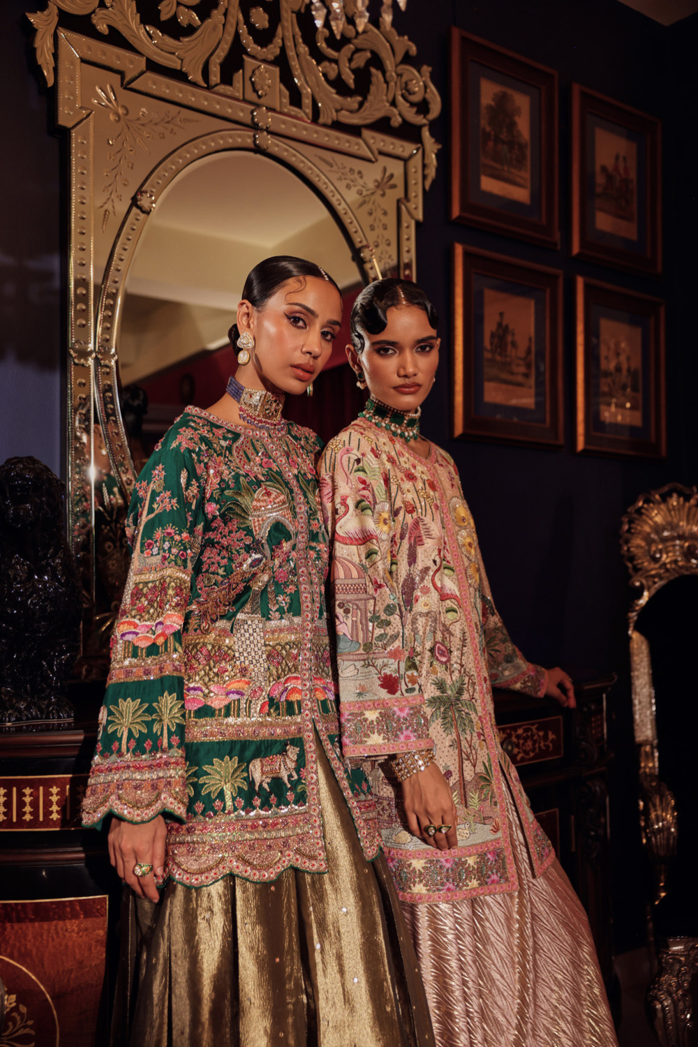 EMERALD GREEN ZARDOZI JACKET