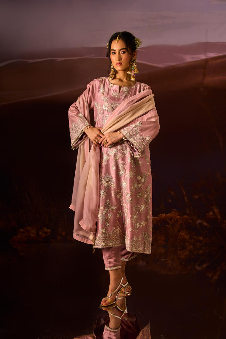 SHEEN PINK KURTA SET