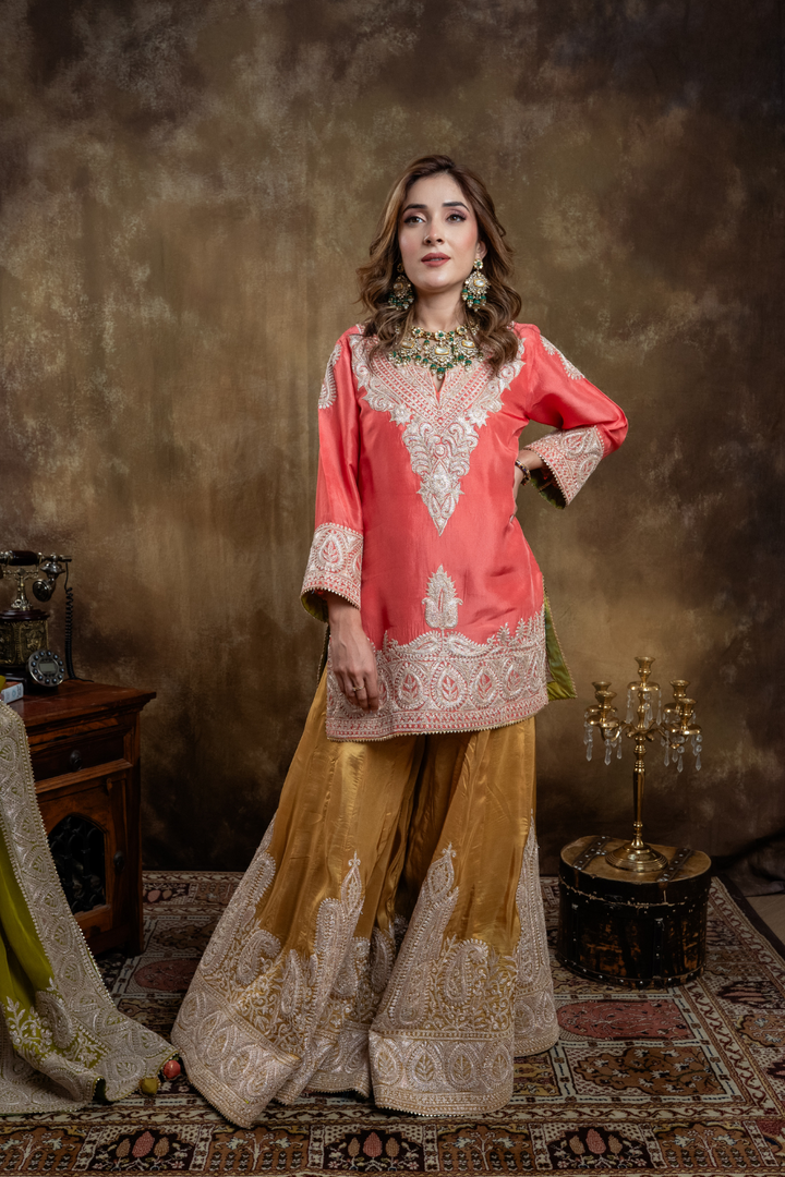 MULTI COLOUR SHARARA SET