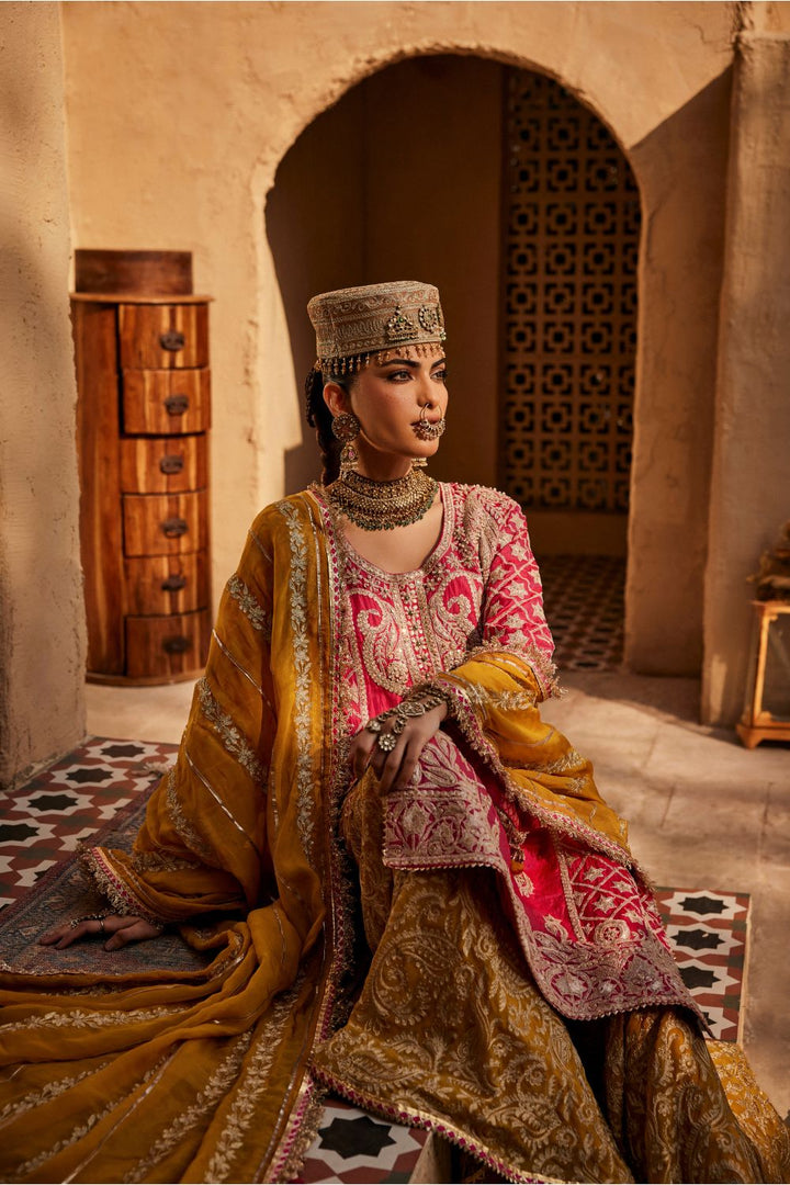 MEHRUNISSA KURTA WITH SHARARA & DUPATTA