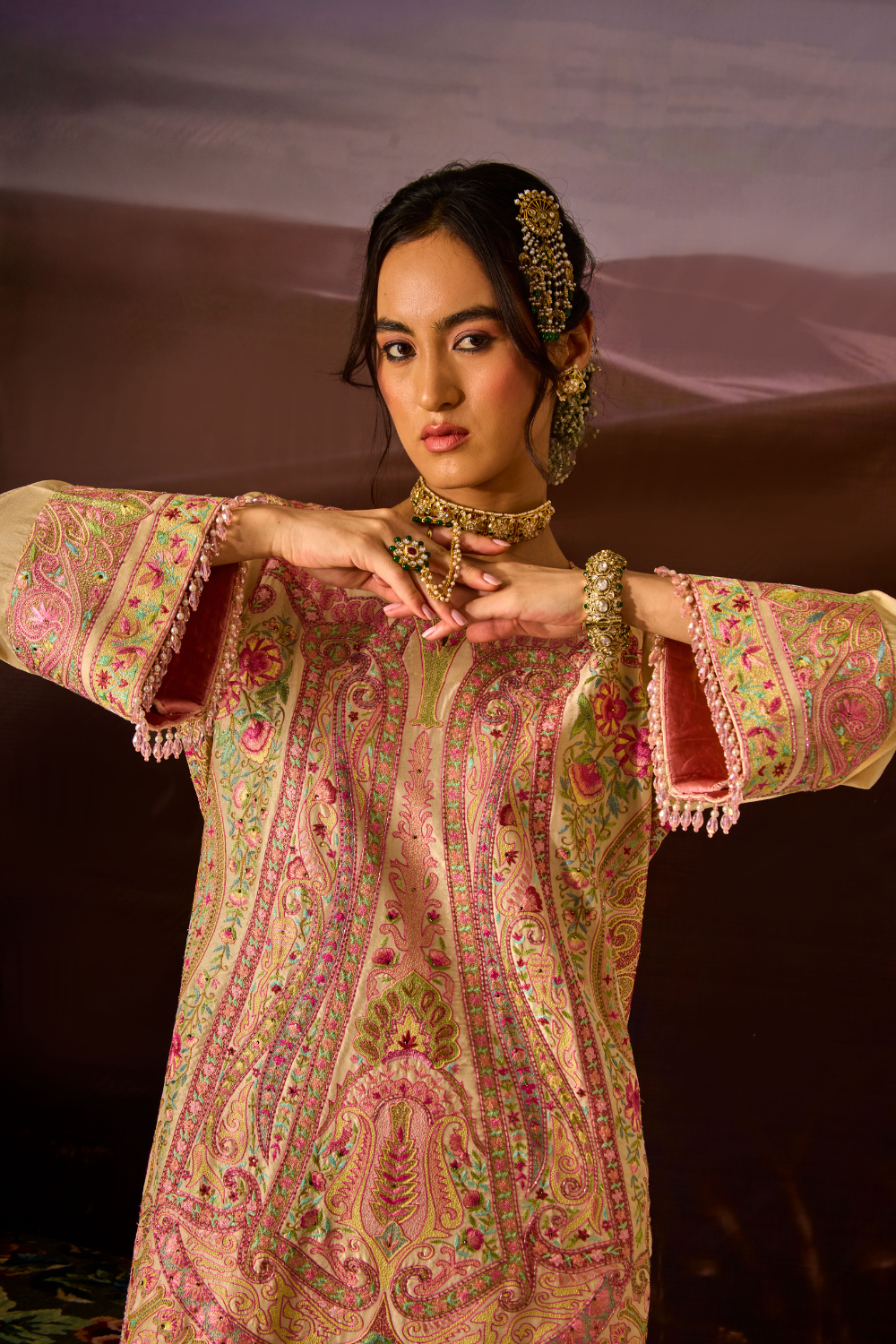 KALAMKAR  KURTA SET