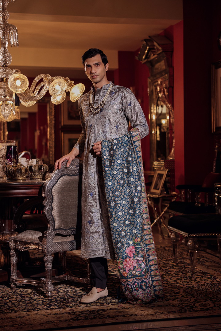 TITANIUM GREY SHERWANI