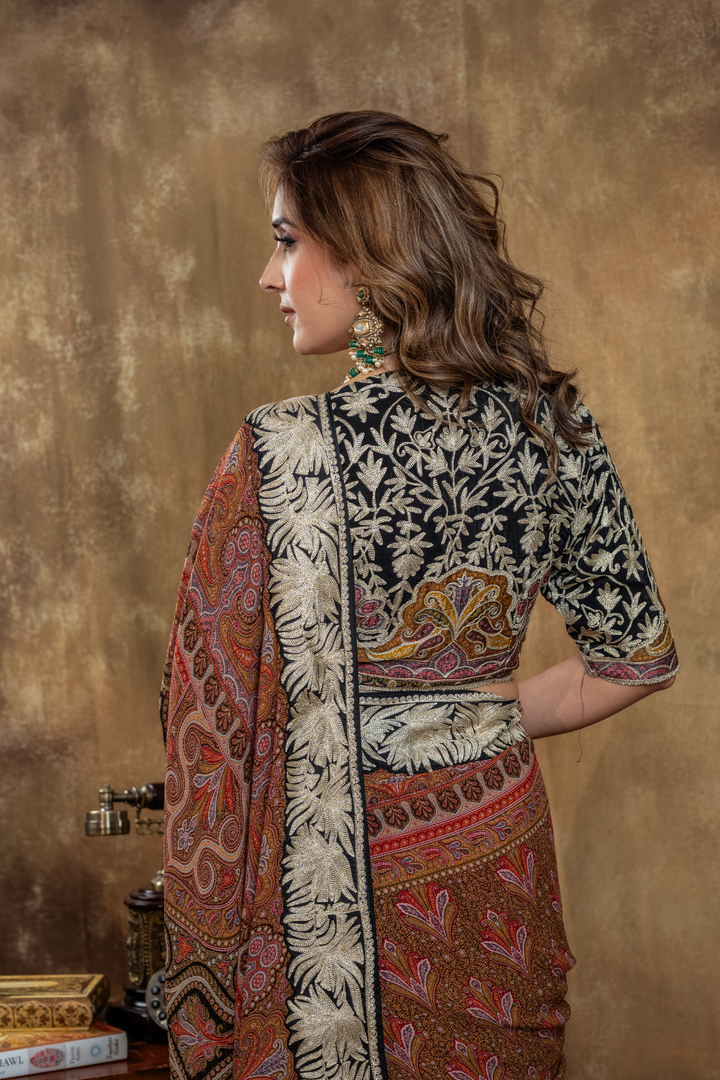 MAJESTIC KASHMIRI KALAMKARI SAREE