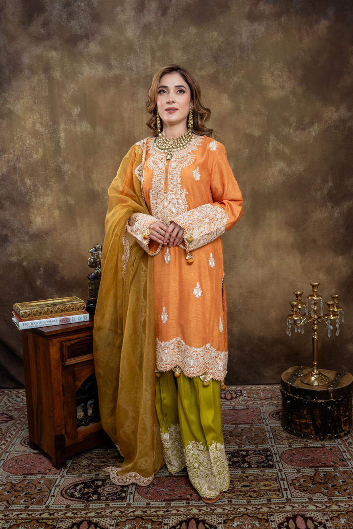 SAFFRON OLIVE SUIT