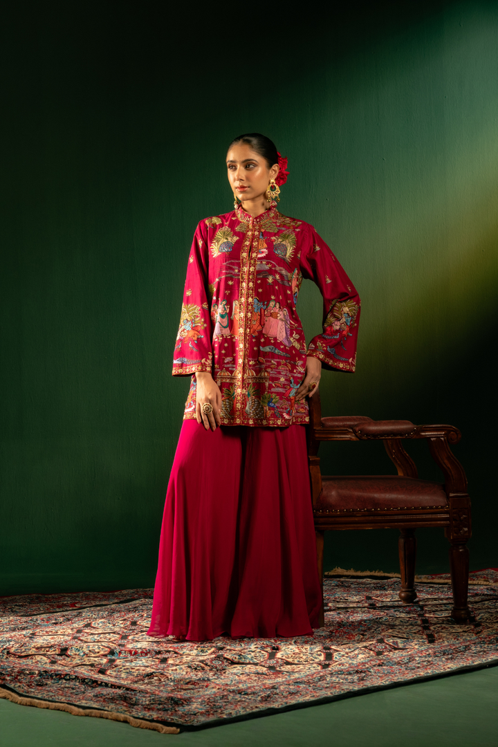 KRISHAN LEELA JACKET SET