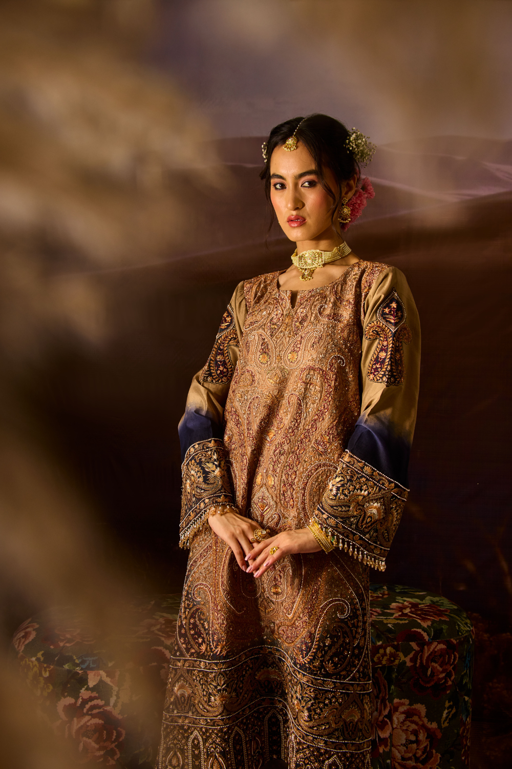 KALAMKAR FUSION KURTA SET