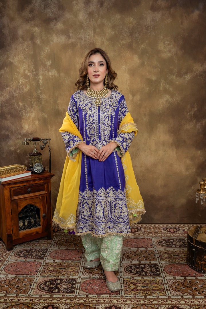 TRI COLOUR CHOGA SET