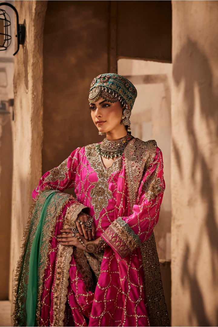 DOGRAN FUSIA SHARARA SET