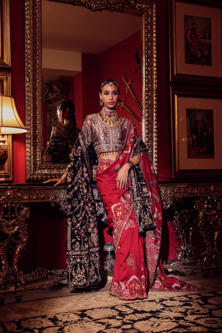 REGAL RED SILK SAREE