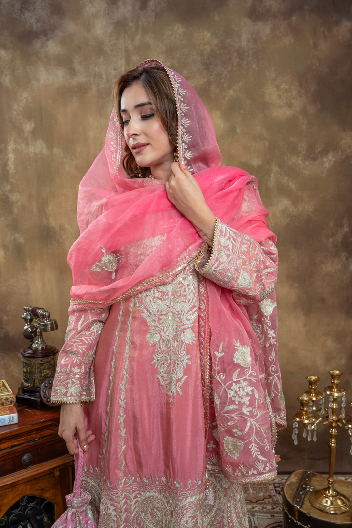 ROSE PINK LAMÈ CHOGA SET