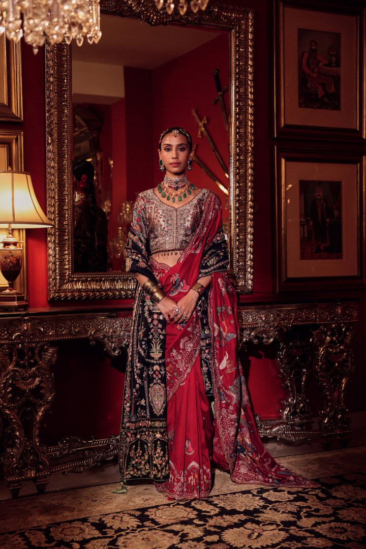 REGAL RED SILK SAREE