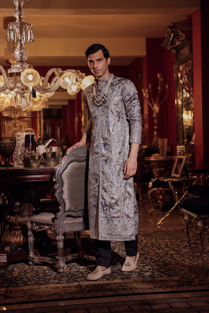 TITANIUM GREY SHERWANI