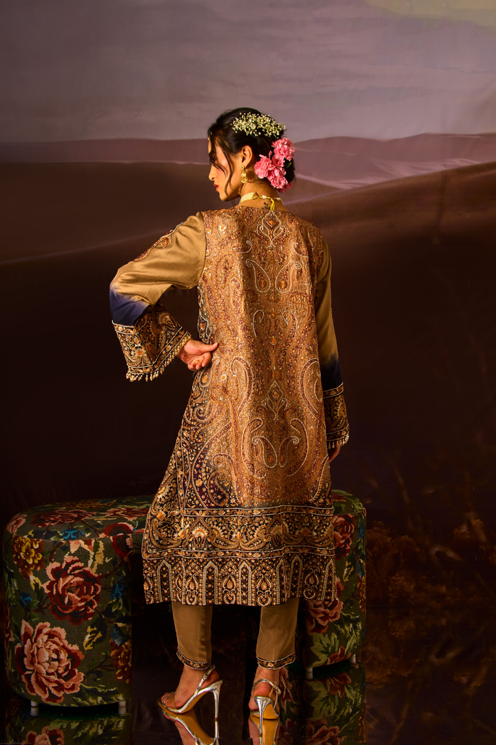 KALAMKAR FUSION KURTA SET