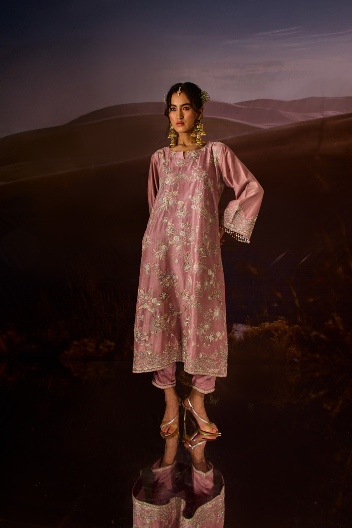 SHEEN PINK KURTA SET