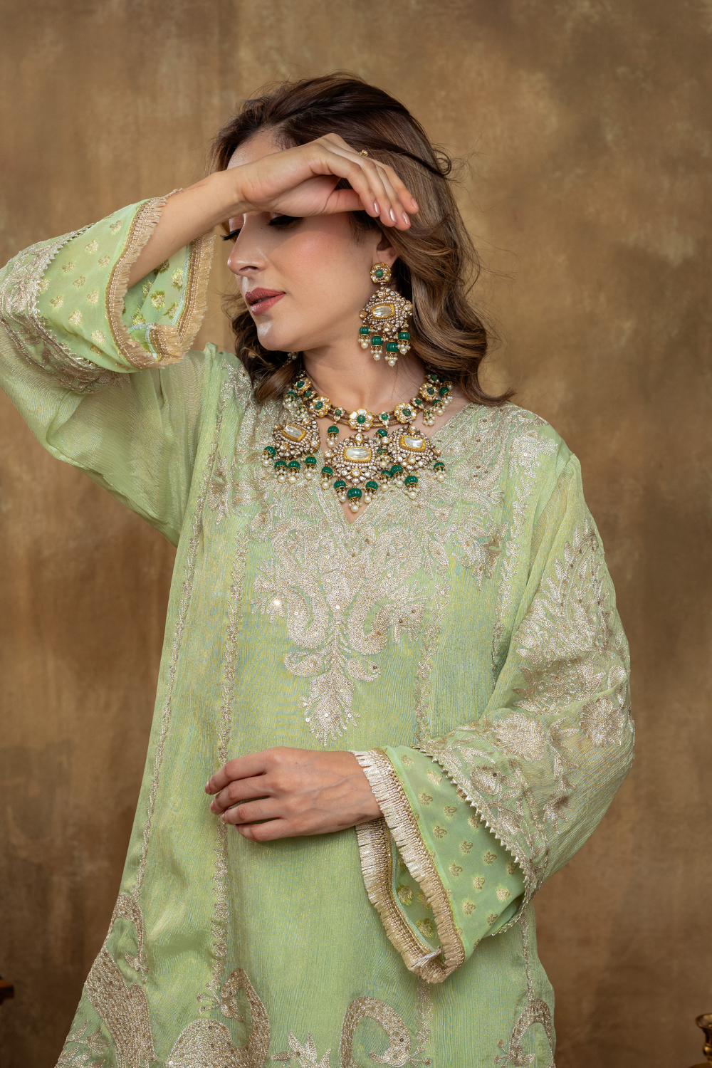 PASTEL  DOUBLE LAYER CHOGA SET