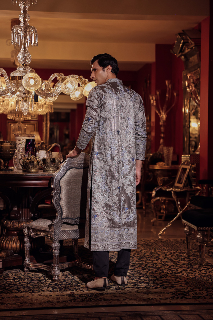 TITANIUM GREY SHERWANI
