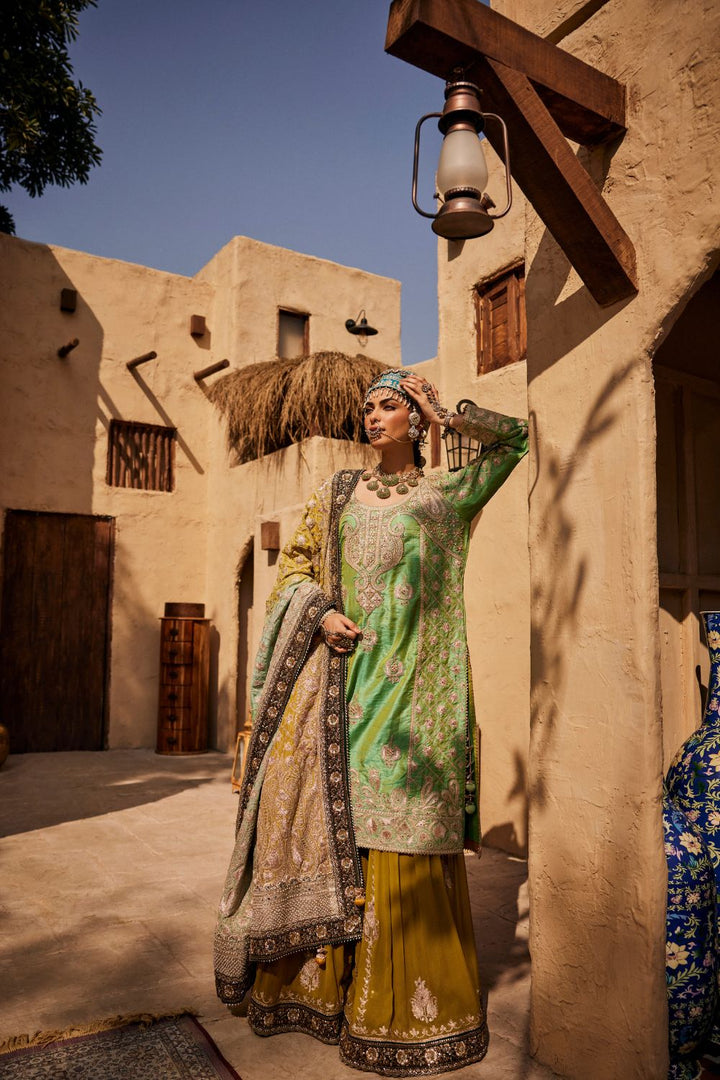 SAINA GHARARA SET WITH ORHNI