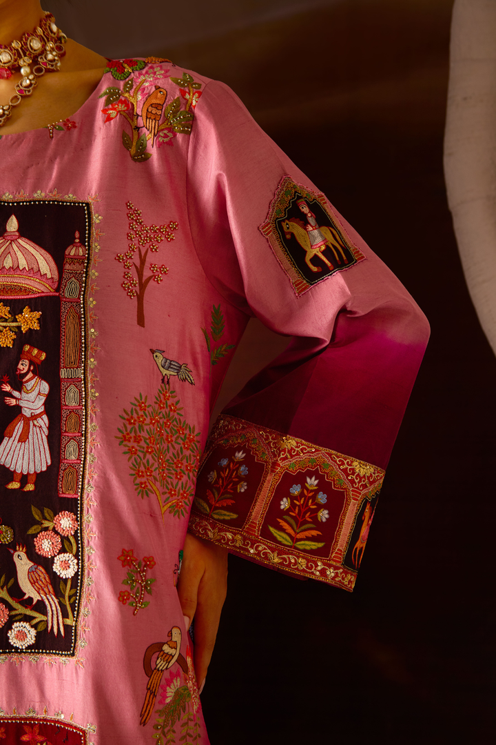 PAMPOSH PINK KURTA SET