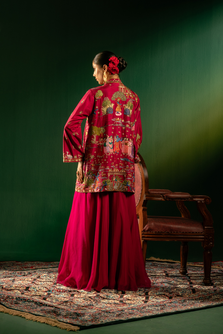 KRISHAN LEELA JACKET SET