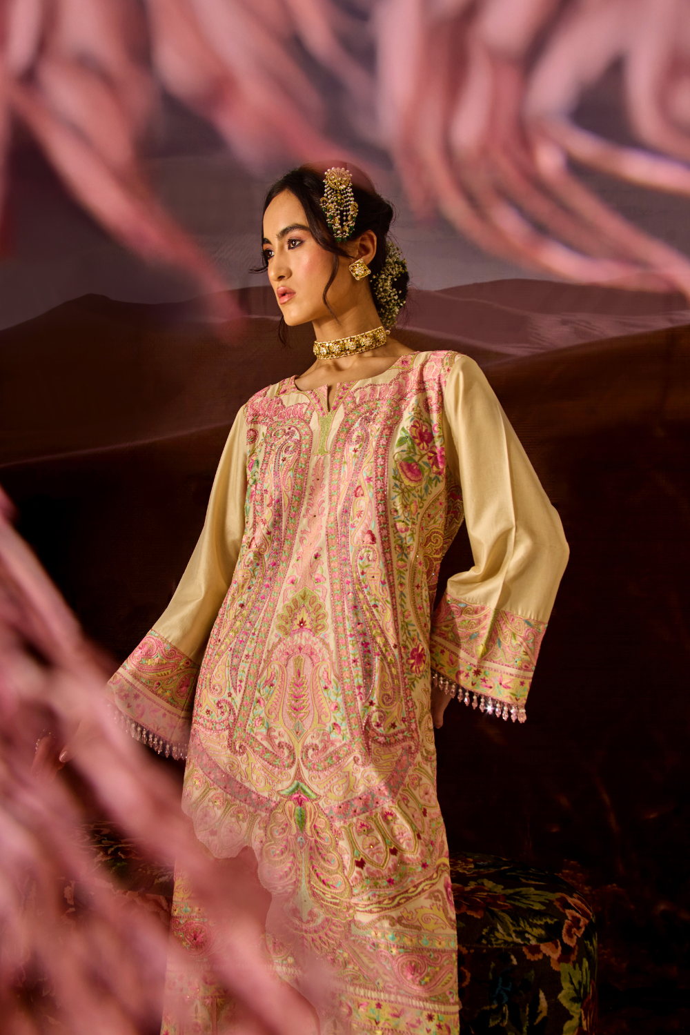 KALAMKAR  KURTA SET