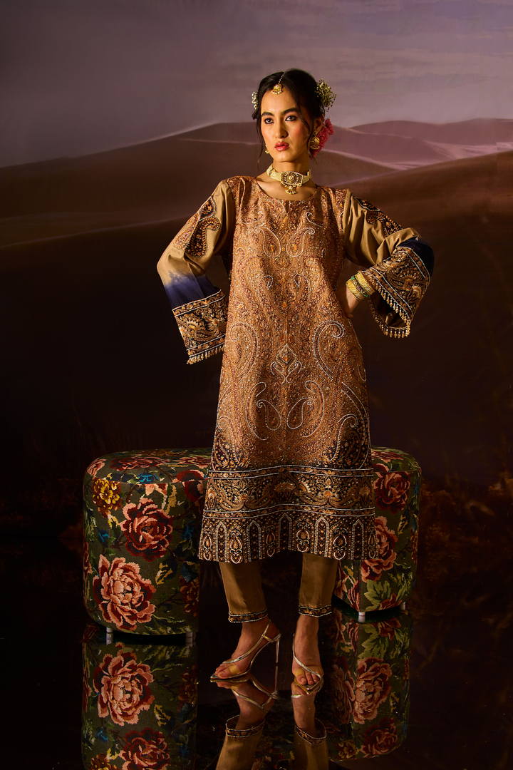 KALAMKAR FUSION KURTA SET