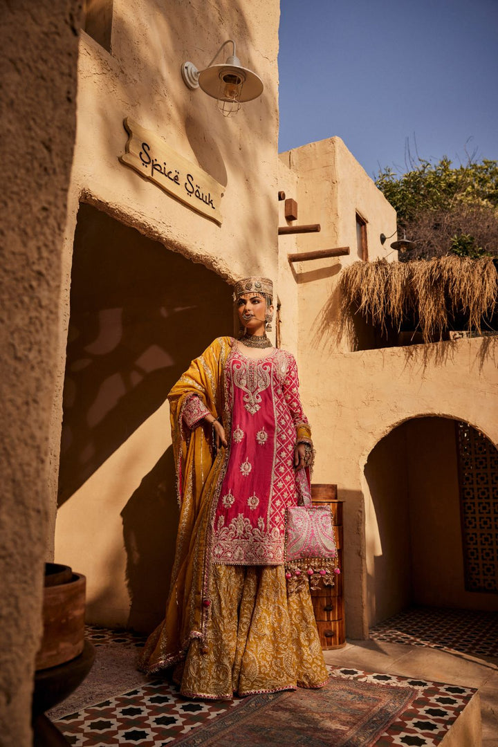 MEHRUNISSA KURTA WITH SHARARA & DUPATTA