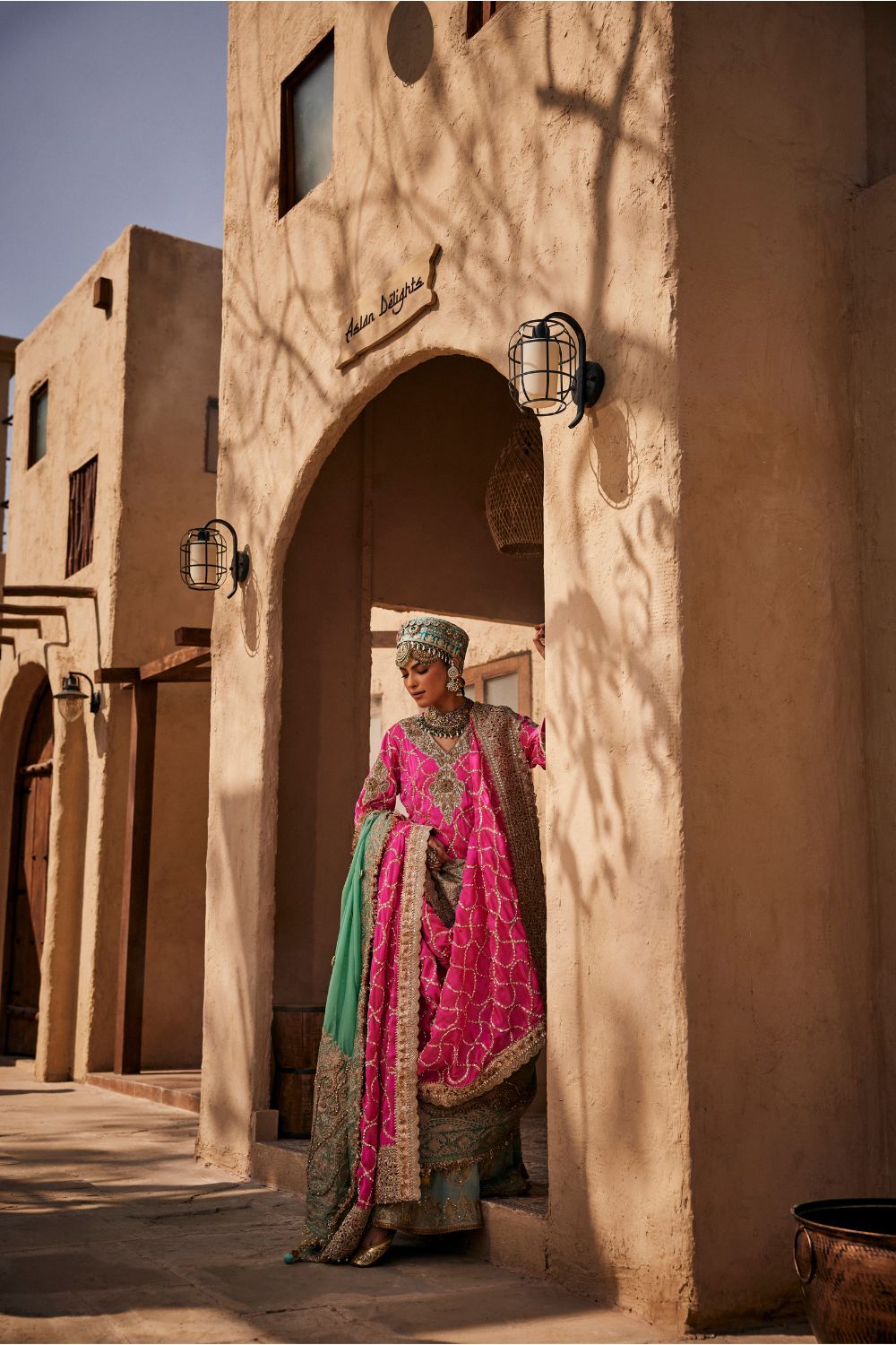 DOGRAN FUSIA SHARARA SET