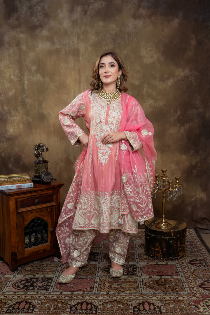 ROSE PINK LAMÈ CHOGA SET