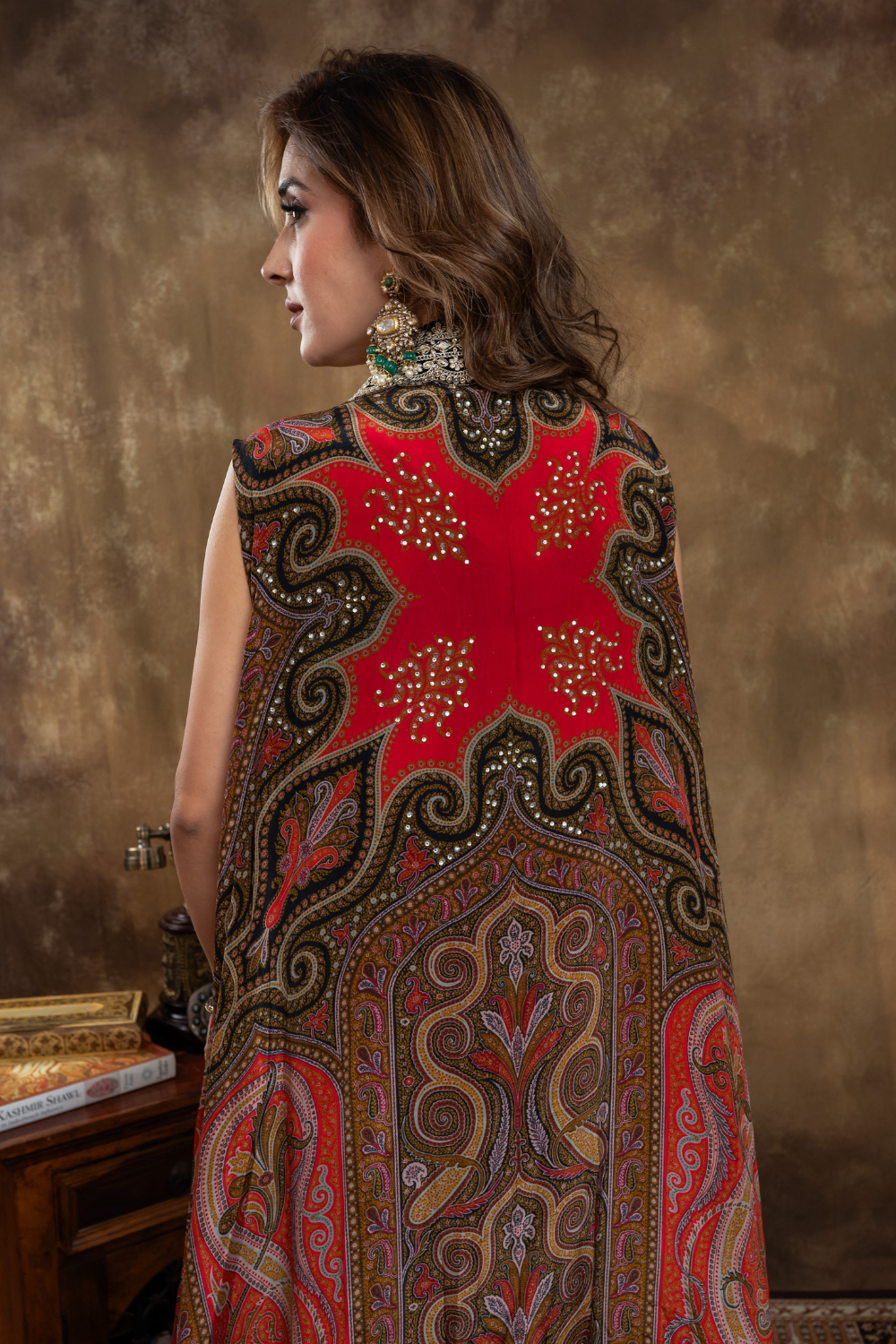 MULTI FUSION KALAMKARI LONG JACKET
