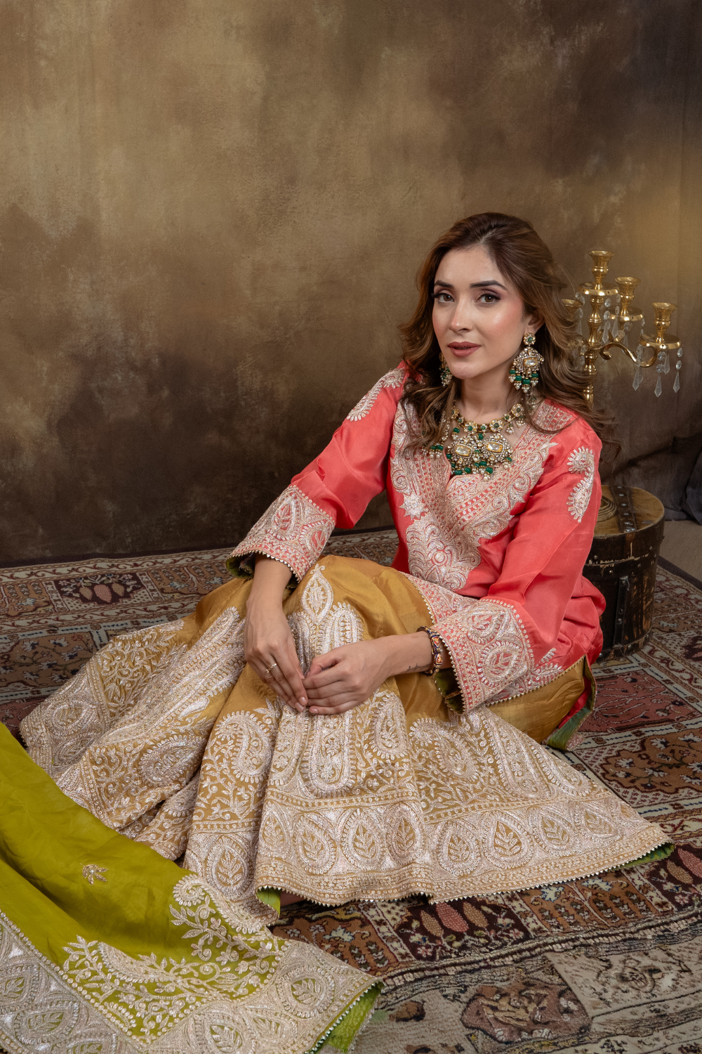 MULTI COLOUR SHARARA SET