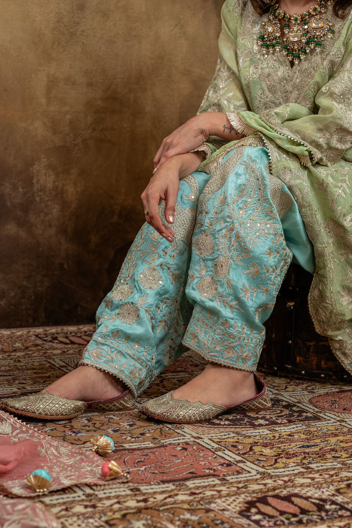 PASTEL  DOUBLE LAYER CHOGA SET