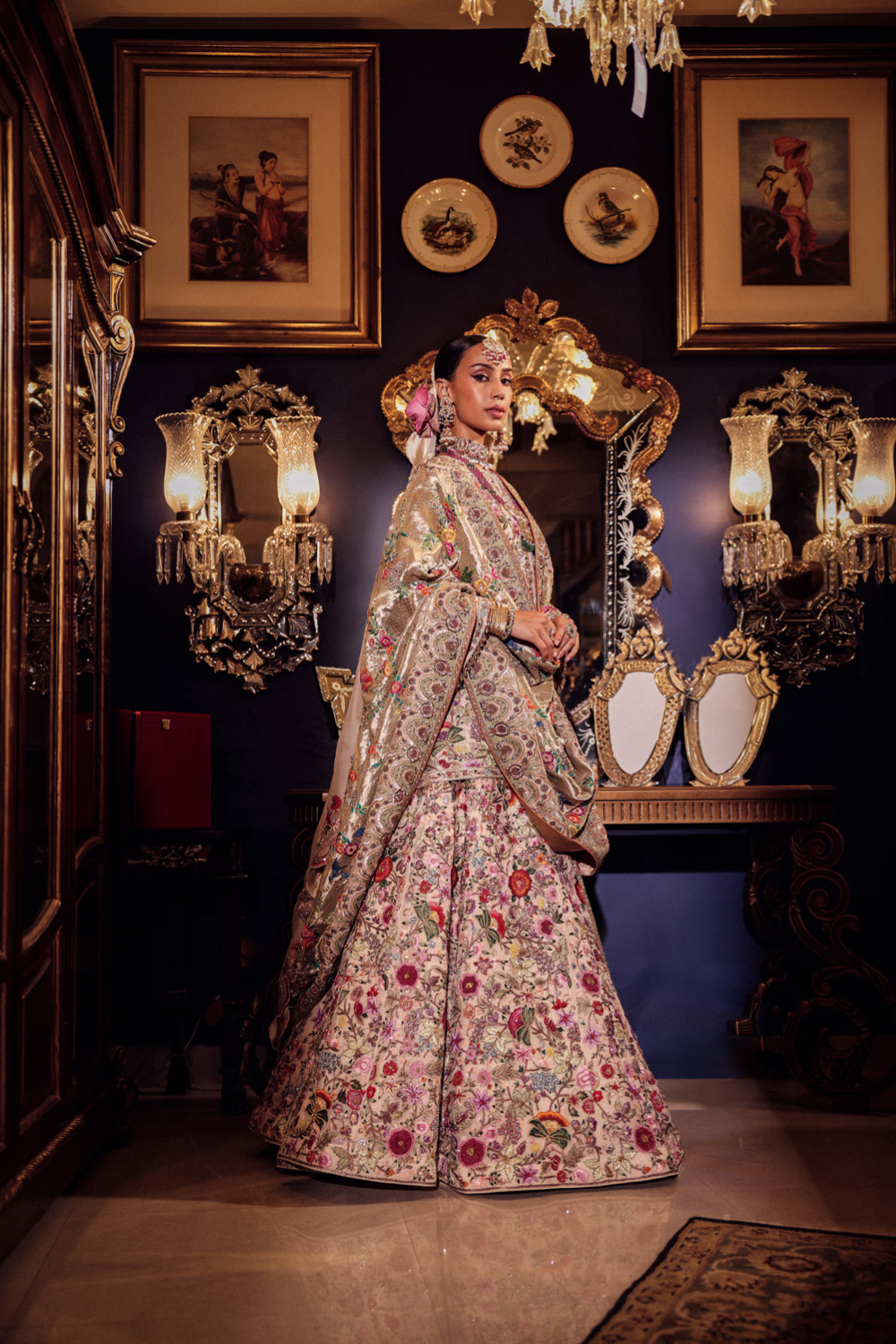EDEN GARDEN OF FLOWERS LEHENGA SET