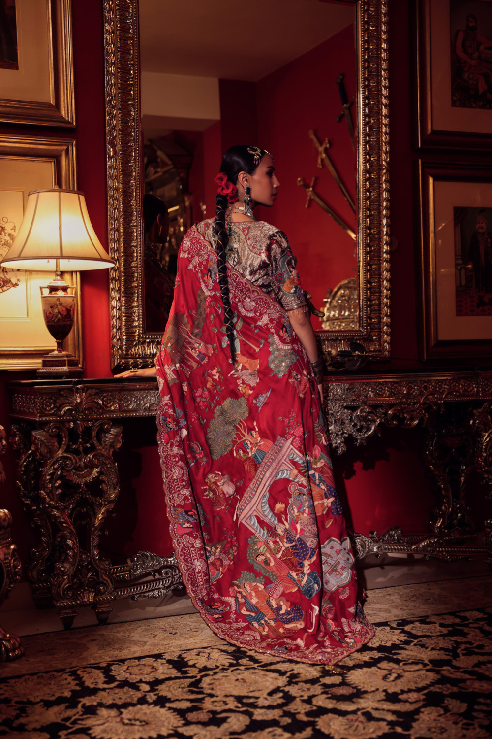 REGAL RED SILK SAREE