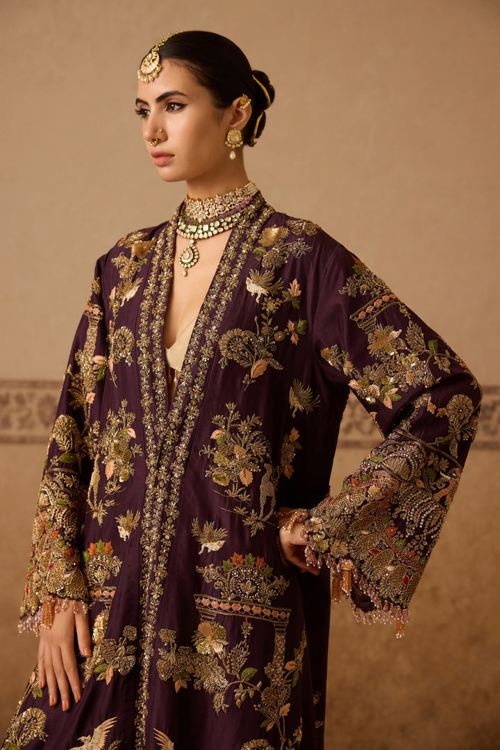 LUBNA LONG CAPE JACKET SET