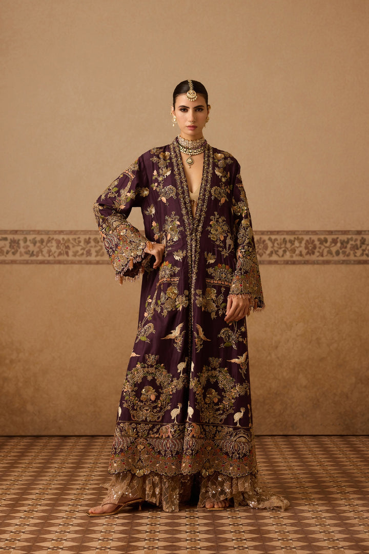 LUBNA LONG CAPE JACKET SET