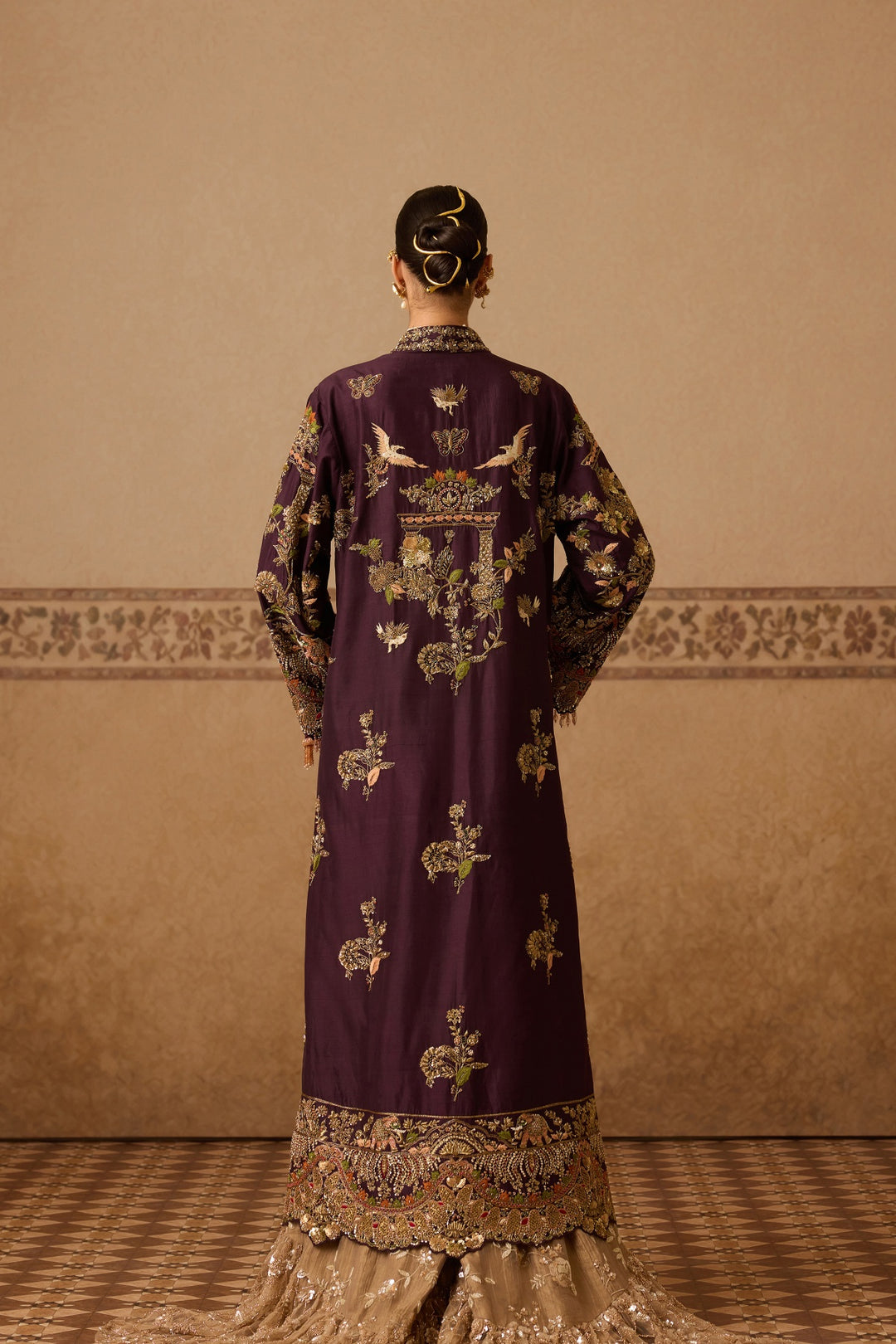LUBNA LONG CAPE JACKET SET