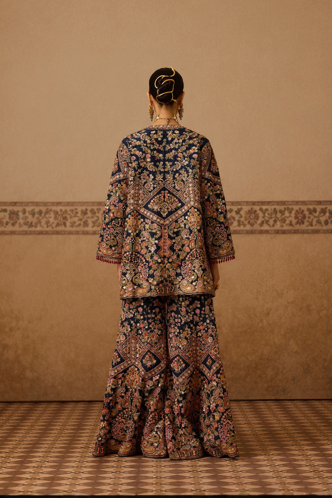 RUMAILAHS JACKET &amp; GHARARA SET
