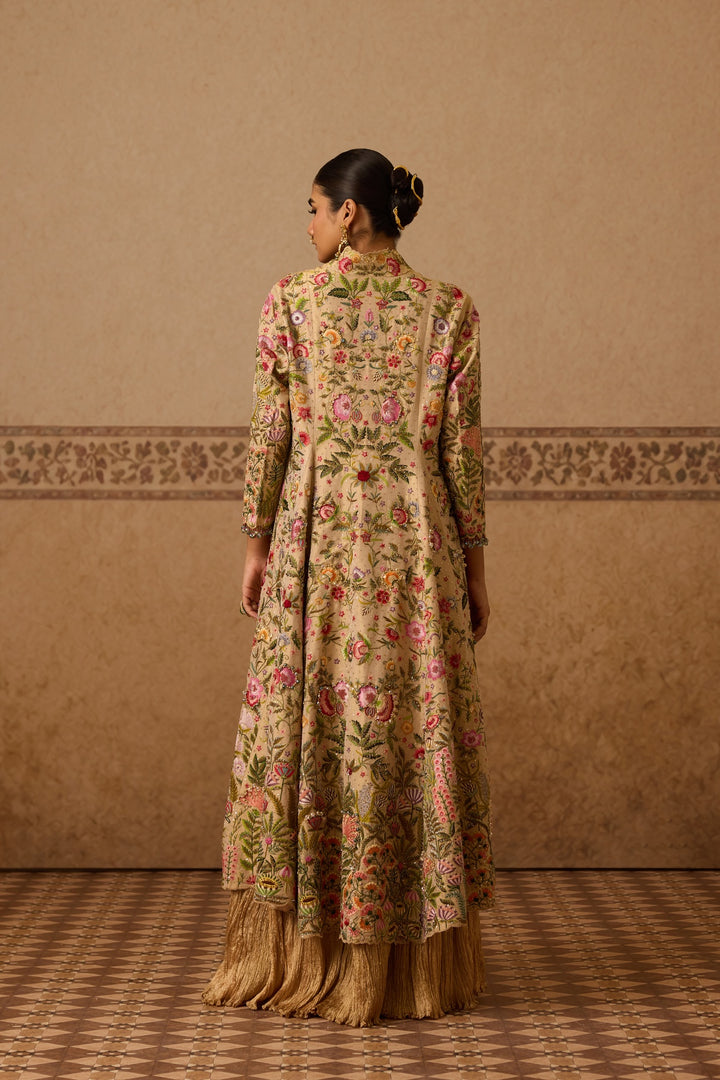 FIRDOZ LONG JACKET GHARARA SET