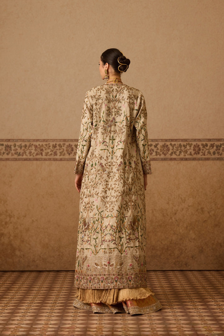 LONG JACKET GHARARA SET