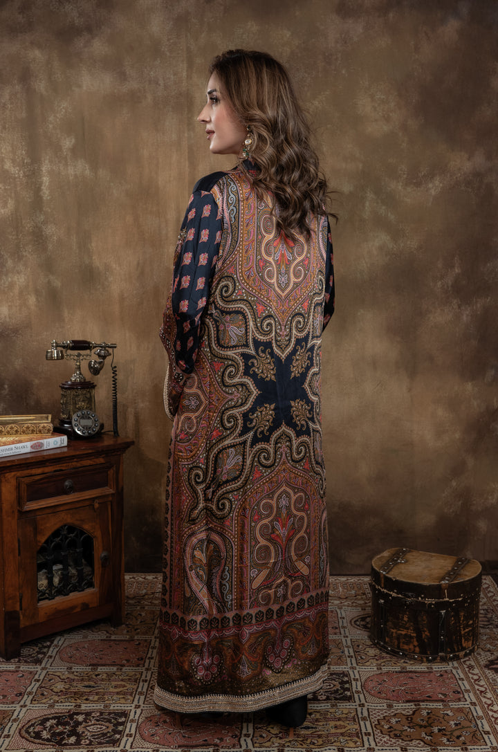 ROYAL BLACK KALAMKARI SET