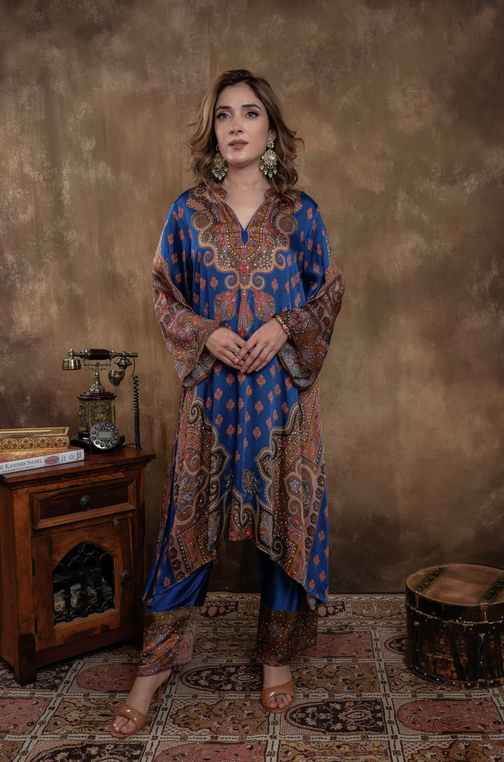 MIDNIGHT BLUE KALAMKARI SET