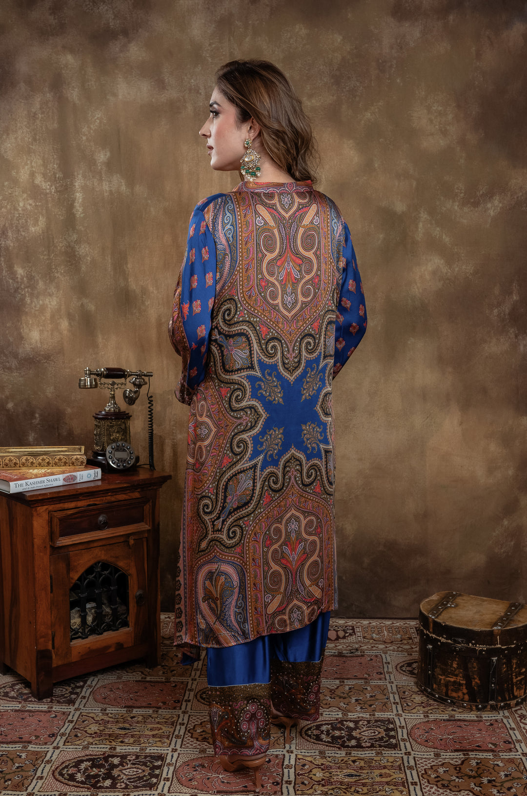 MIDNIGHT BLUE KALAMKARI SET