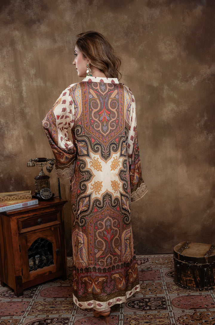 CRÈME WHITE  KALAMKARI SET